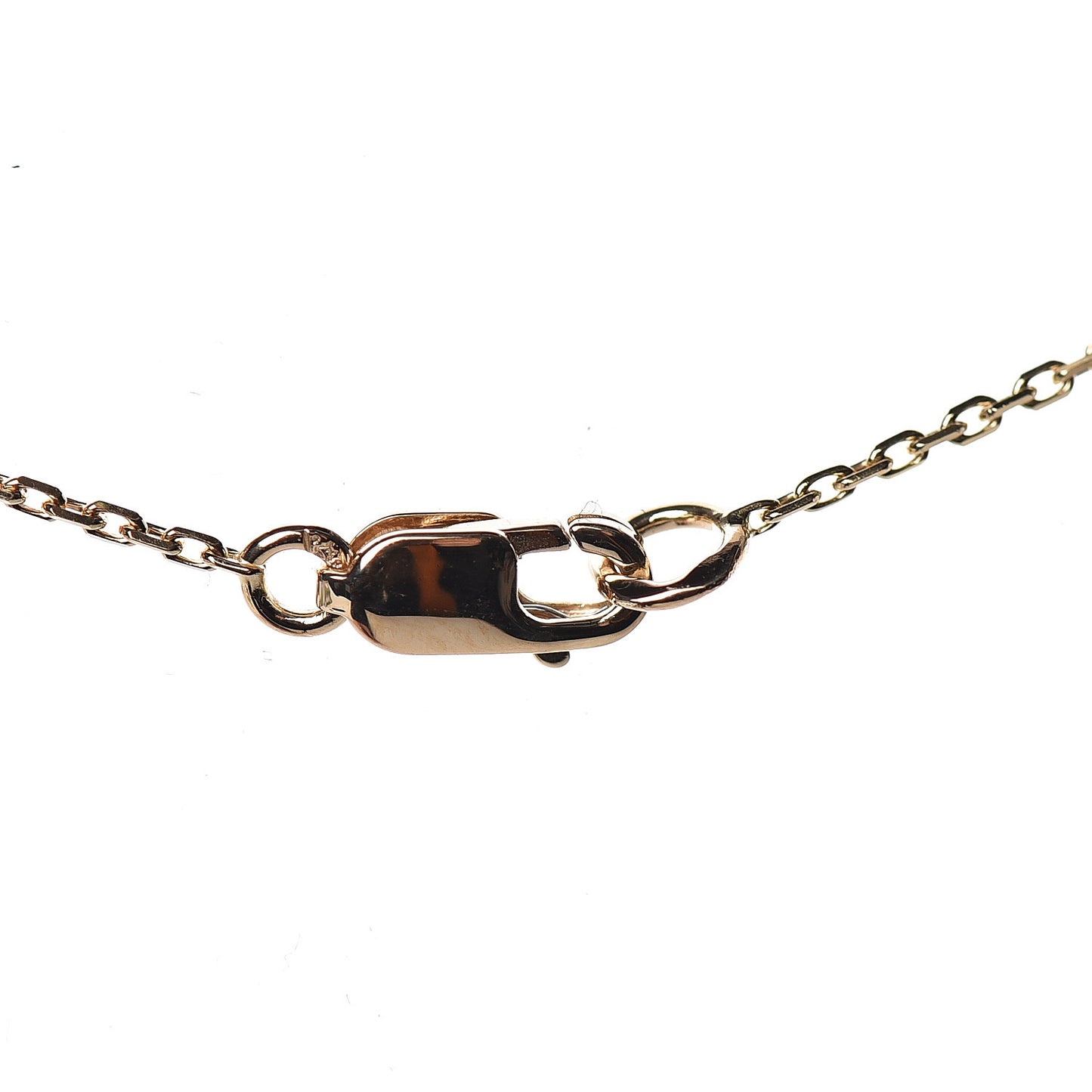 18K Yellow Gold Mother of Pearl Sweet Alhambra Pendant Necklace