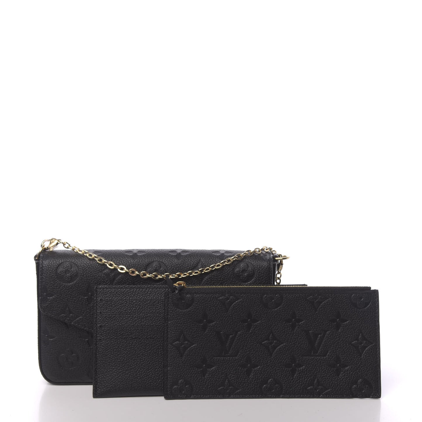 Empreinte Pochette Felicie Chain Wallet Black