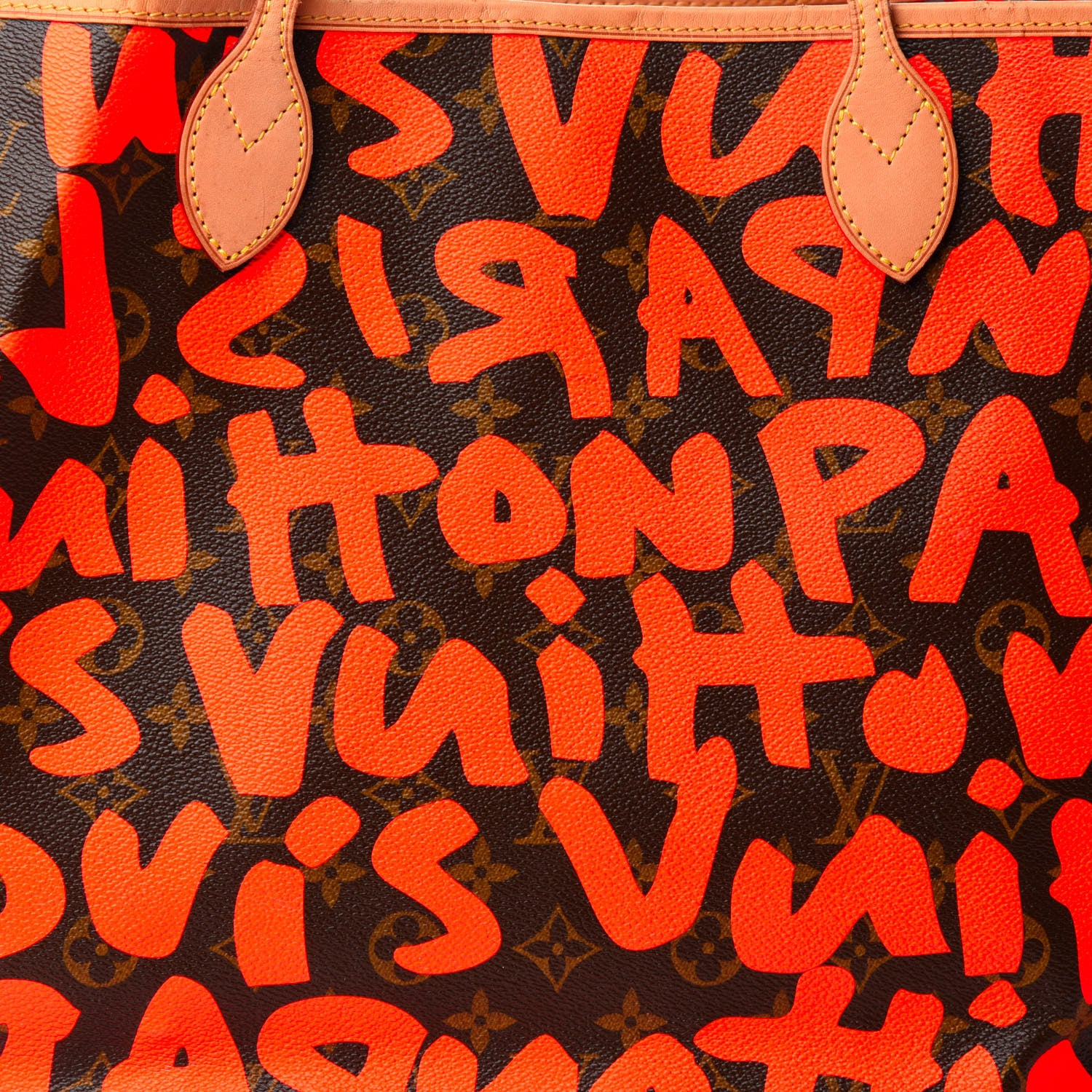 Louis Vuitton Monogram Graffiti Neverfull GM Orange 10 of 10