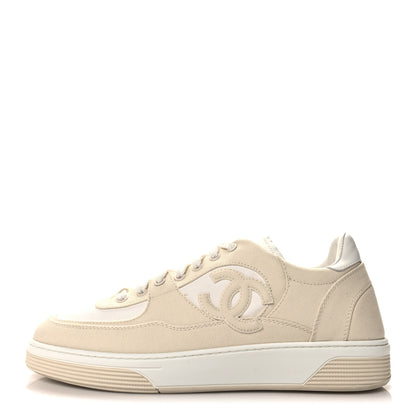 Chanel Cotton Sneakers 43 Beige 1 of 8
