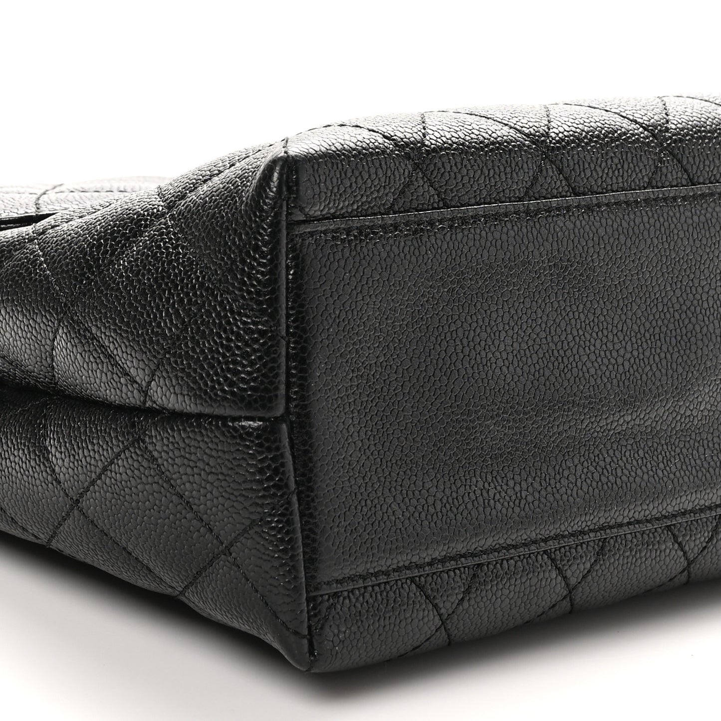 Caviar Quilted Jumbo Kelly Flap Black