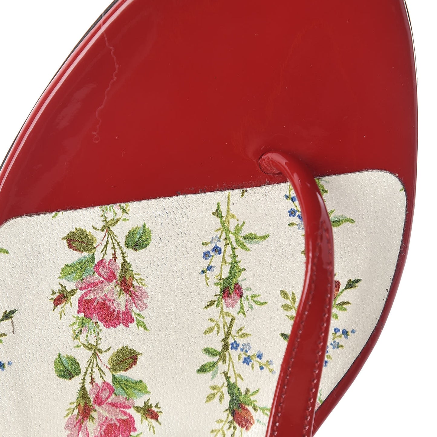 Patent Bee Thong Sandal 37 Hibiscus Red