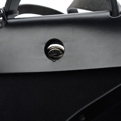 Hermes Military Toile Vache Hunter Herbag Zip PM 31 Black 10 of 10