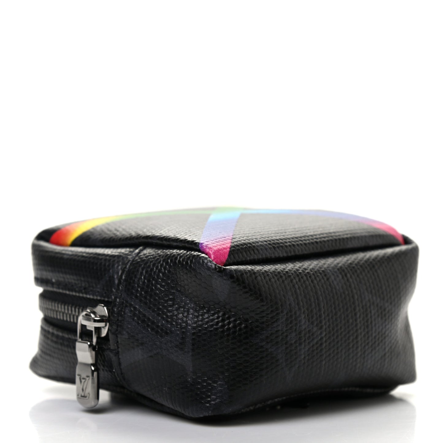 Monogram Eclipse Rainbow Box Pouch Bag Charm Key Ring