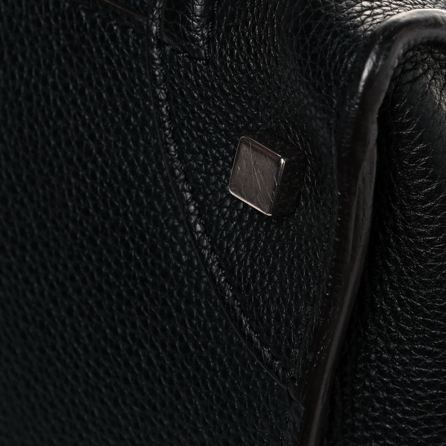 Celine Drummed Calfskin Mini Luggage Black 13 of 15