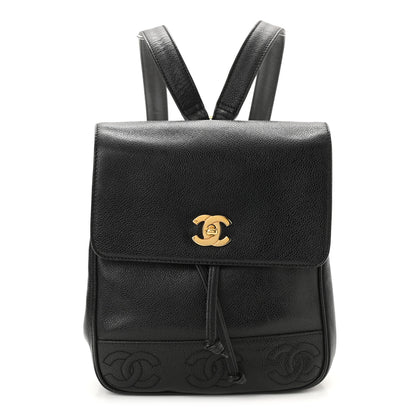 Chanel Caviar CC Backpack Black 1 of 11