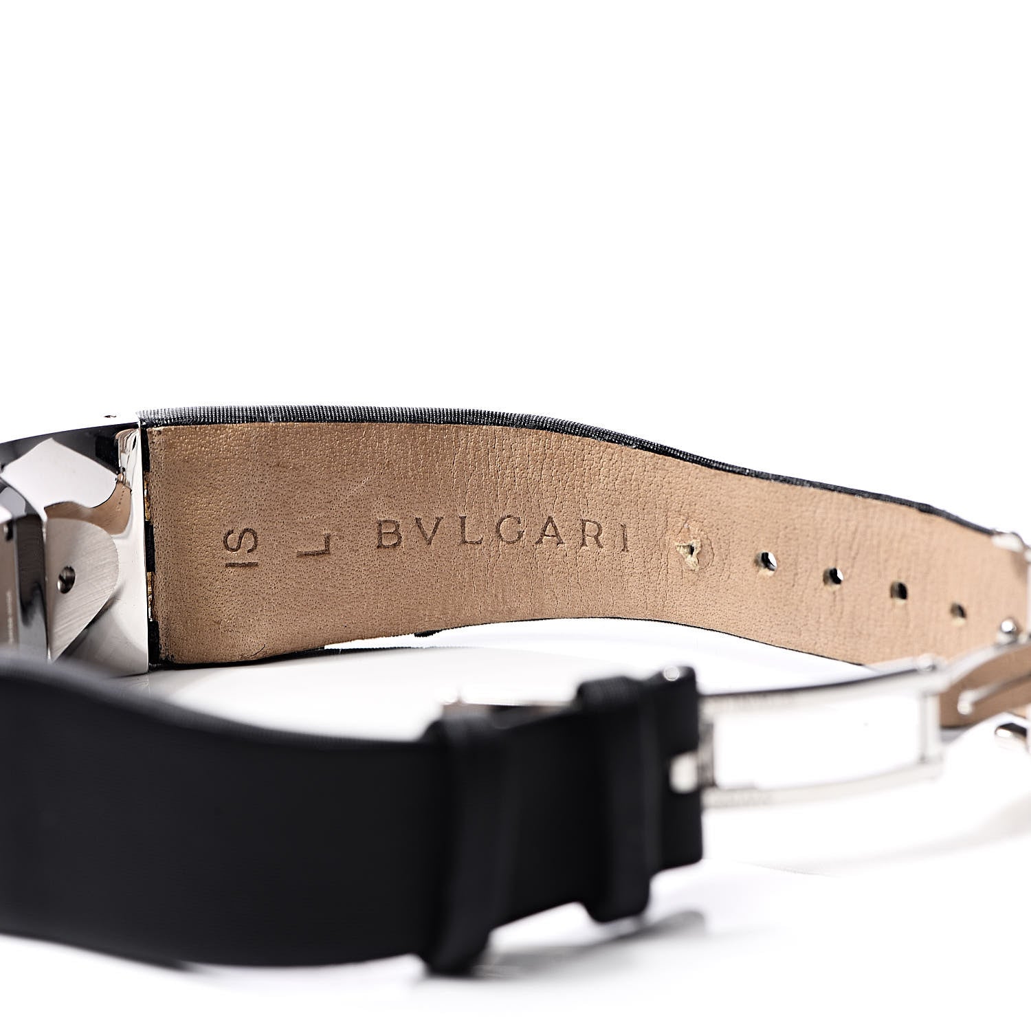 Bulgari Stainless Steel Calfskin 20mm IPNO Digital Watch 6 of 8
