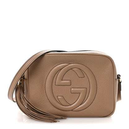 Gucci Pebbled Calfskin Small Soho Disco Bag Rose Beige 1 of 11
