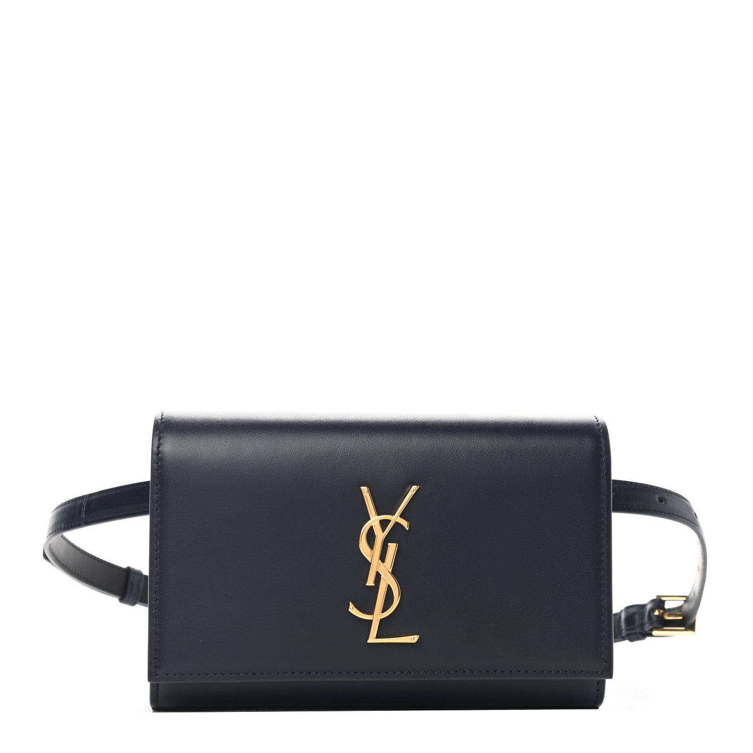 Saint Laurent Smooth Calfskin Monogram Kate Belt Bag Marine 1 of 8