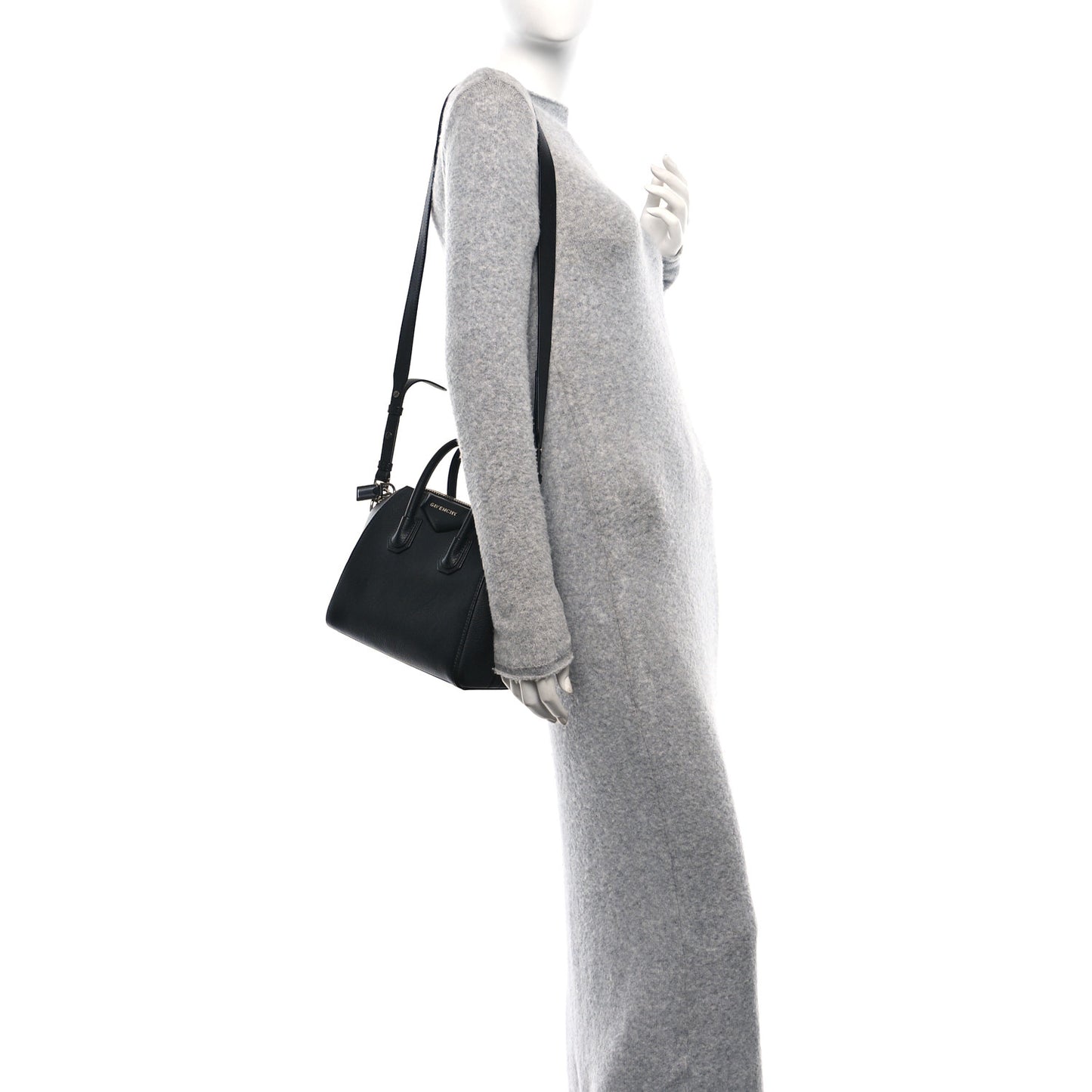 Sugar Goatskin Mini Antigona Black