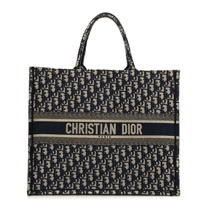 Christian Dior Oblique Large Book Tote Blue Multicolor 1 of 12