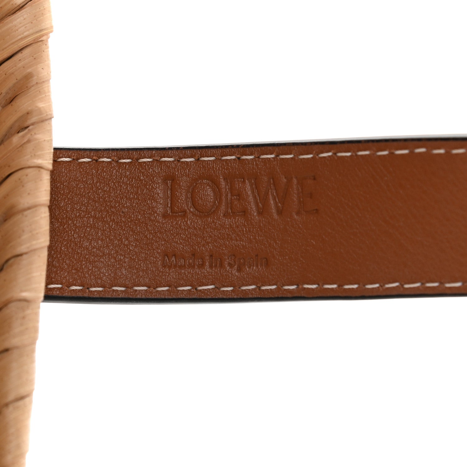 Loewe Raffia Basket Tote Bag Natural Tan 5 of 8