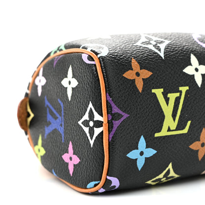 Louis Vuitton Monogram Multicolor Mini Sac HL Speedy Black 7 of 8