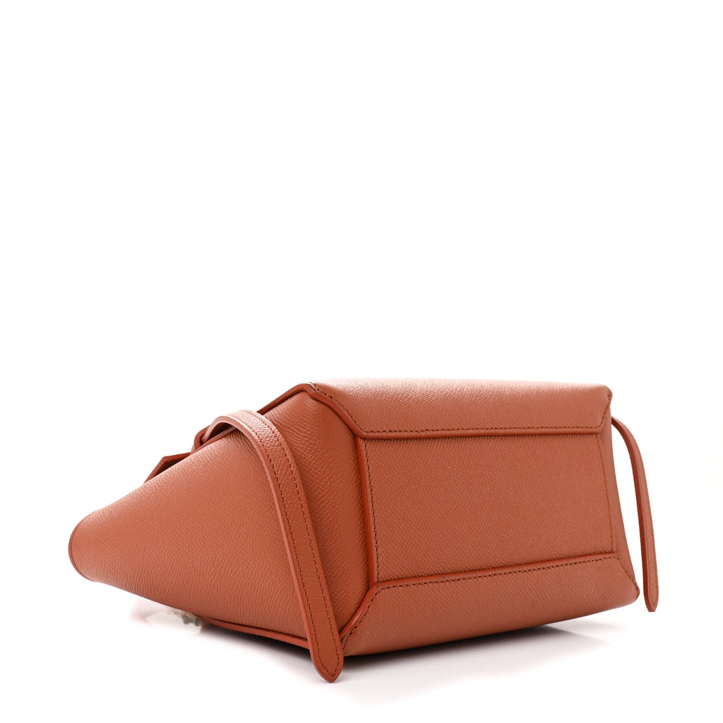 Grained Calfskin Nano Belt Bag Terracotta