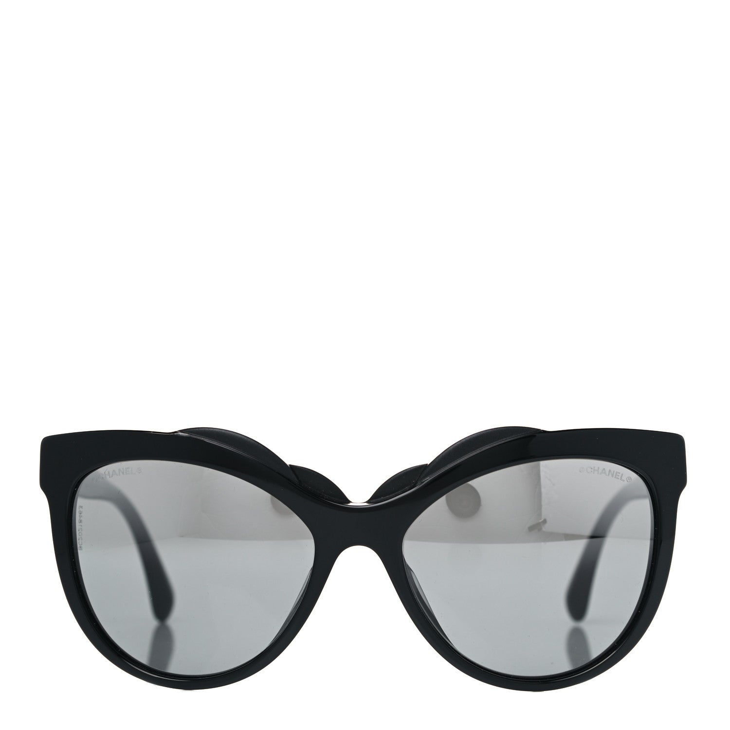 Chanel Acetate Cat Eye Sunglasses Black 2 of 7