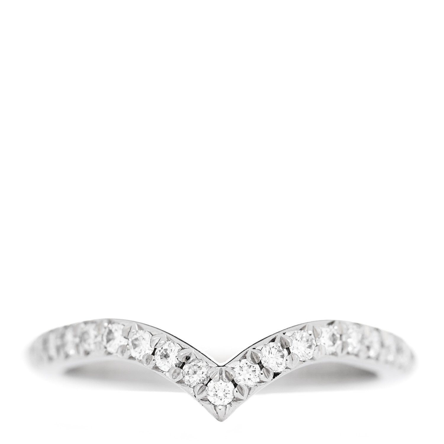 Tiffany Platinum Diamond Soleste V Band Ring 47 4 1 of 5