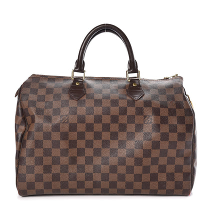 Louis Vuitton Damier Ebene Speedy 35 1 of 17