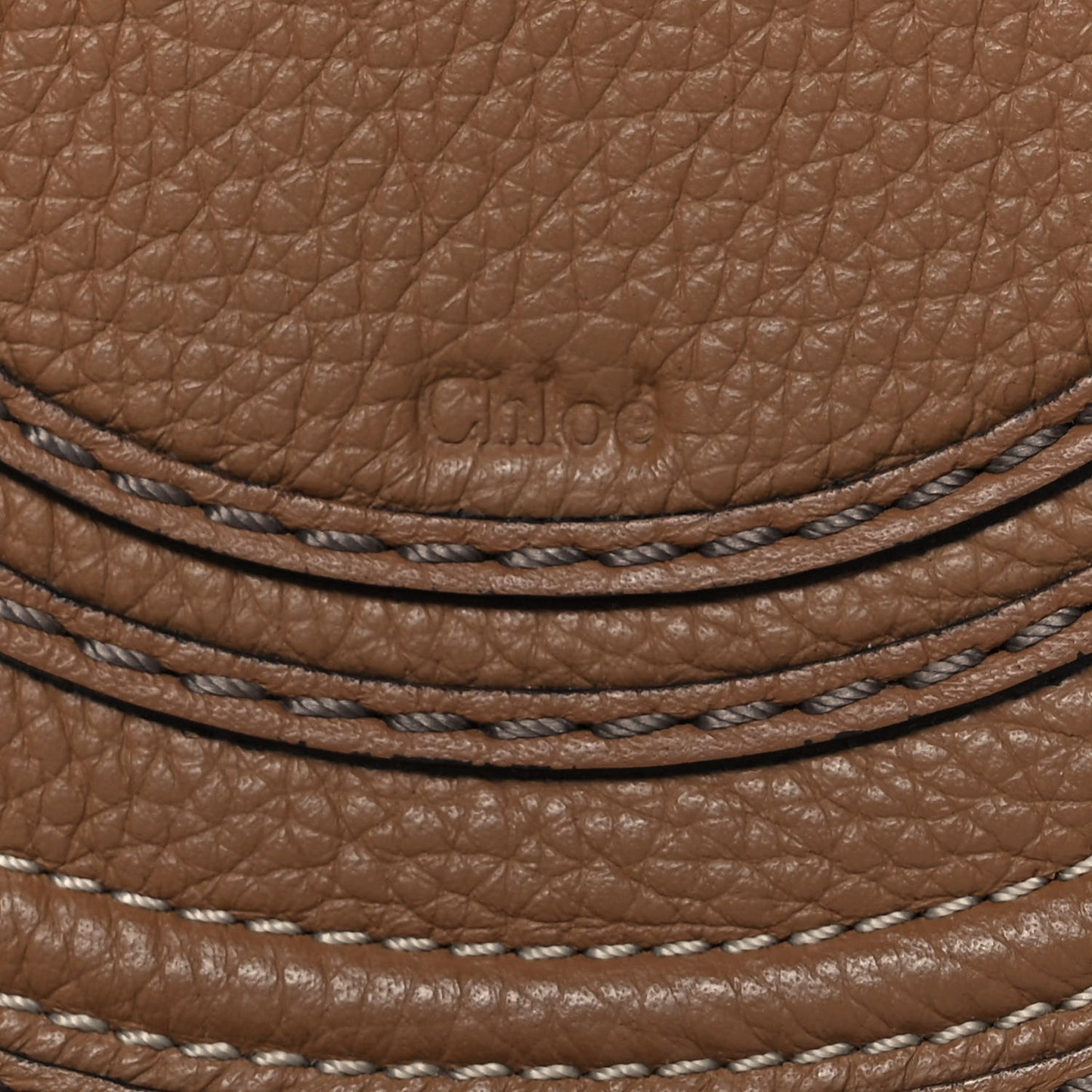 Calfskin Mini Marcie Round Crossbody Bag Nut