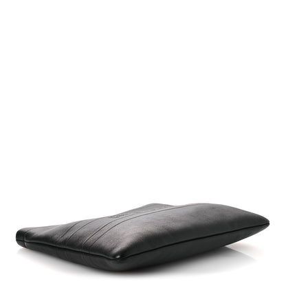 Christian Dior Calfskin Medium Diordouble Zip Pouch Black 4 of 10