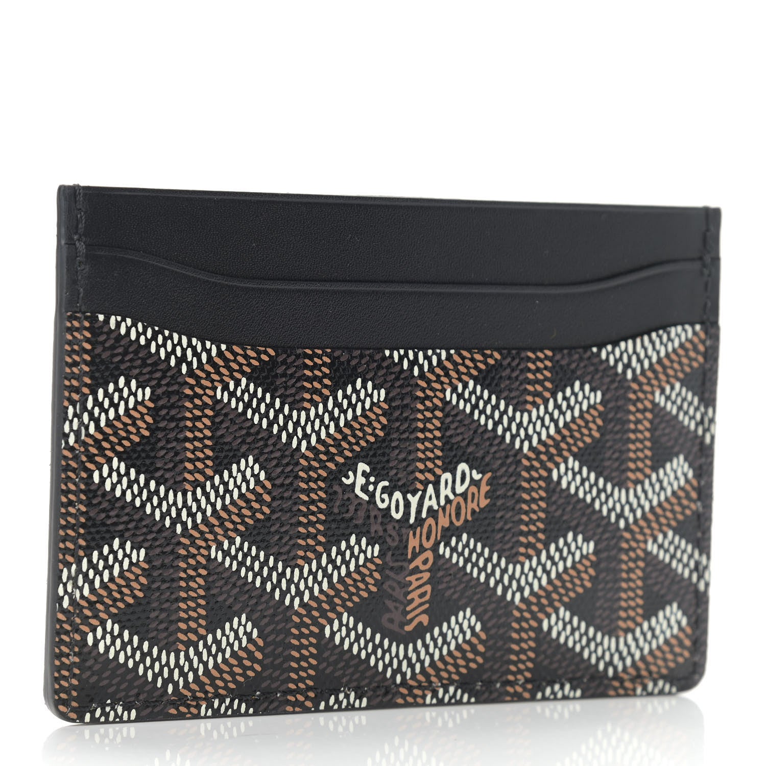 Goyard Goyardine Saint Sulpice Card Holder Black 3 of 6