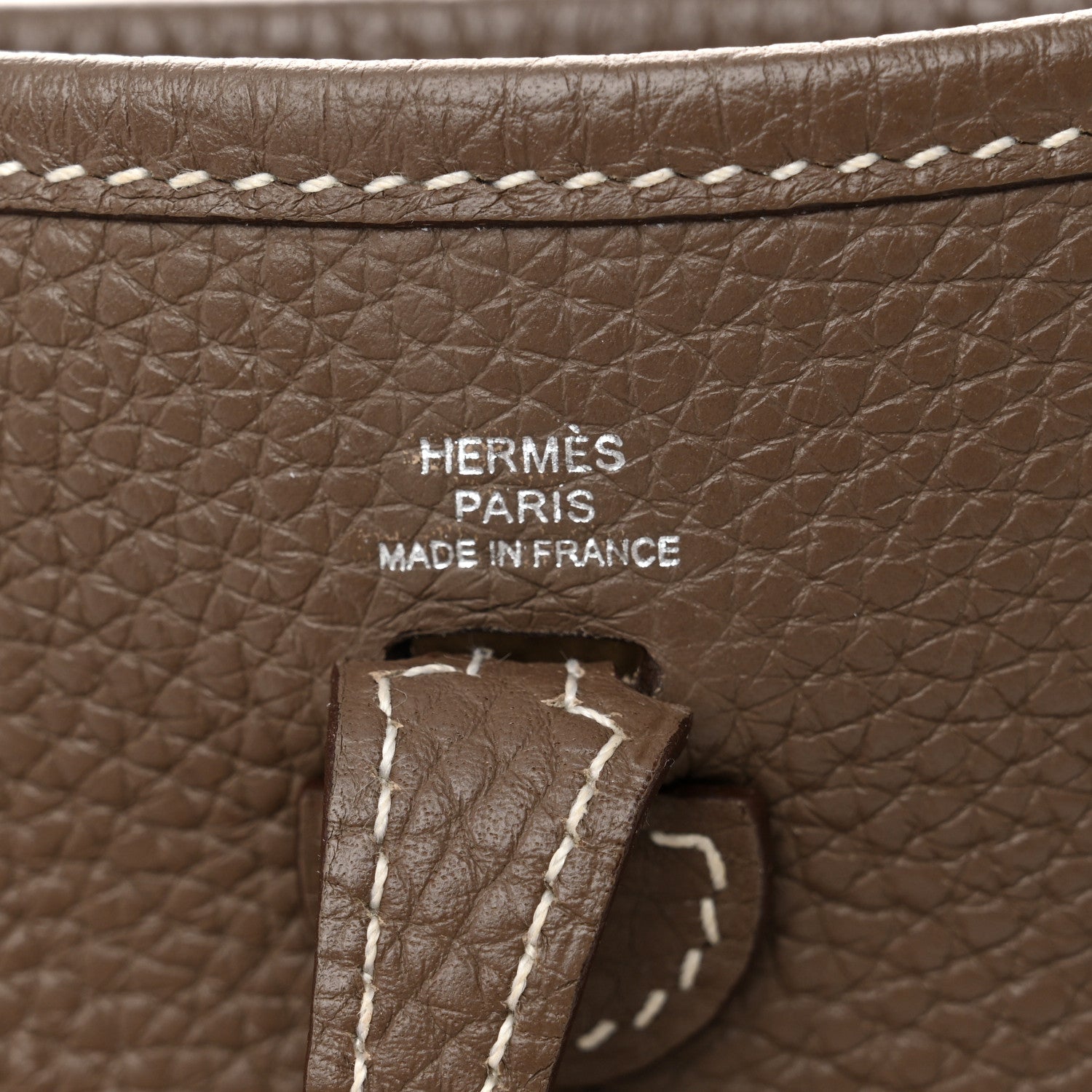 Hermes Taurillon Clemence Amazone Evelyne TPM Etoupe Bleu Indigo 6 of 10