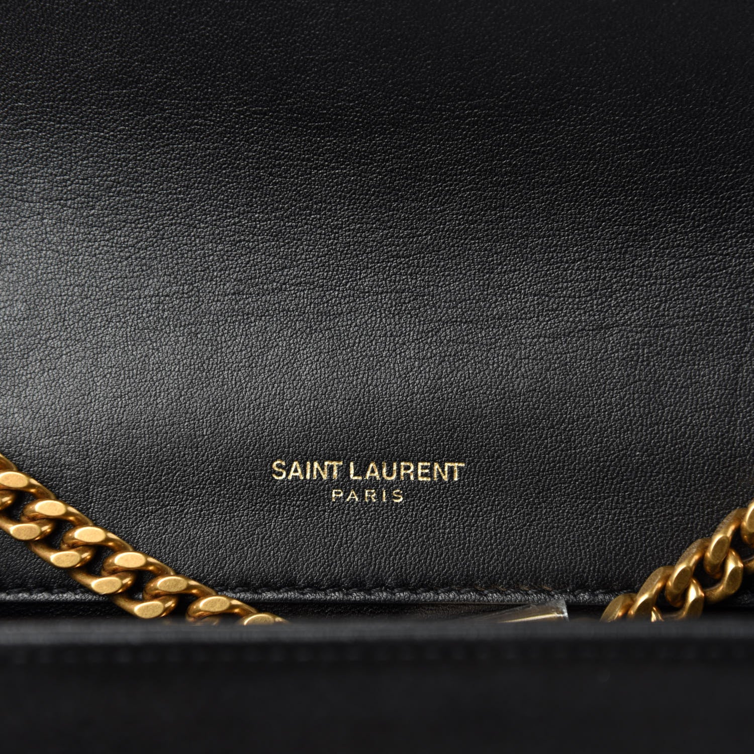 Saint Laurent Suede Small Classic Monogram Palm Tree Kate Satchel Black 9 of 10