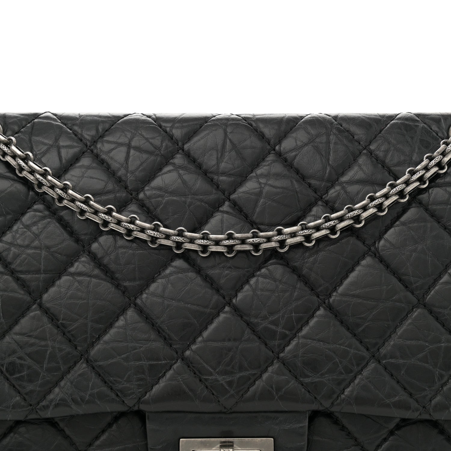 Chanel Aged Calfskin Quilted 2.55 Reissue 227 Flap Black 8 of 11