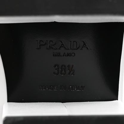 Prada Nappa Tech Logo 70mm Platform Boots 38.5 White 7 of 9