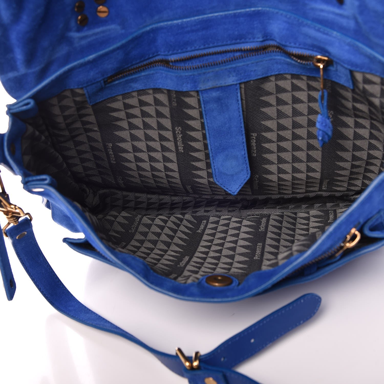 Proenza Schouler Suede PS1 Medium Satchel Royal Blue 5 of 8