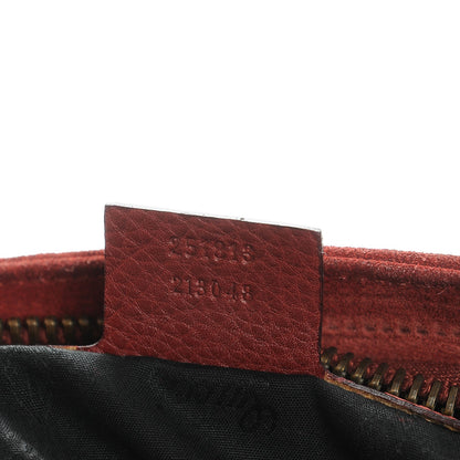 Gucci Suede Medium 1973 Top Handle Satchel Red 7 of 12
