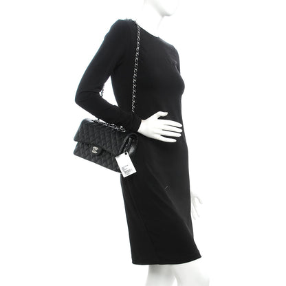 Chanel Caviar Quilted Medium Double Flap Black 2 of 9