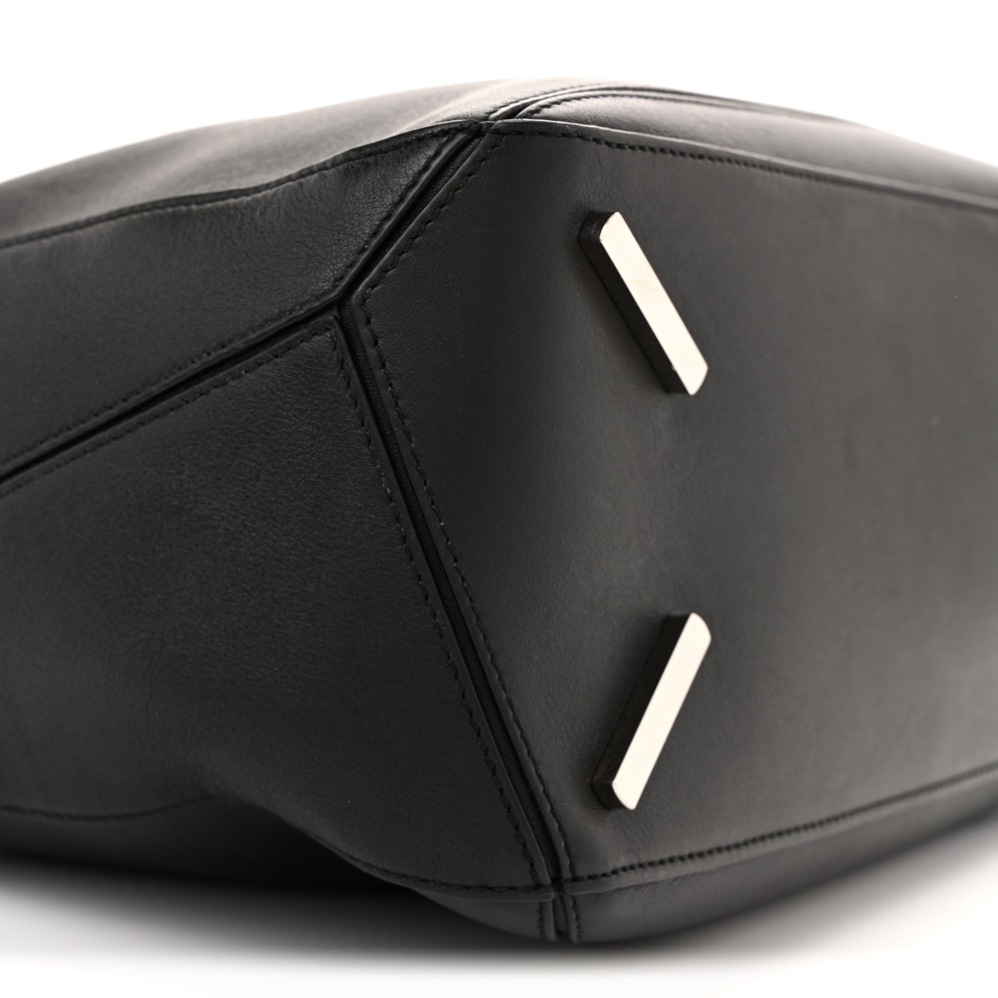Calfskin Medium Puzzle Bag Black