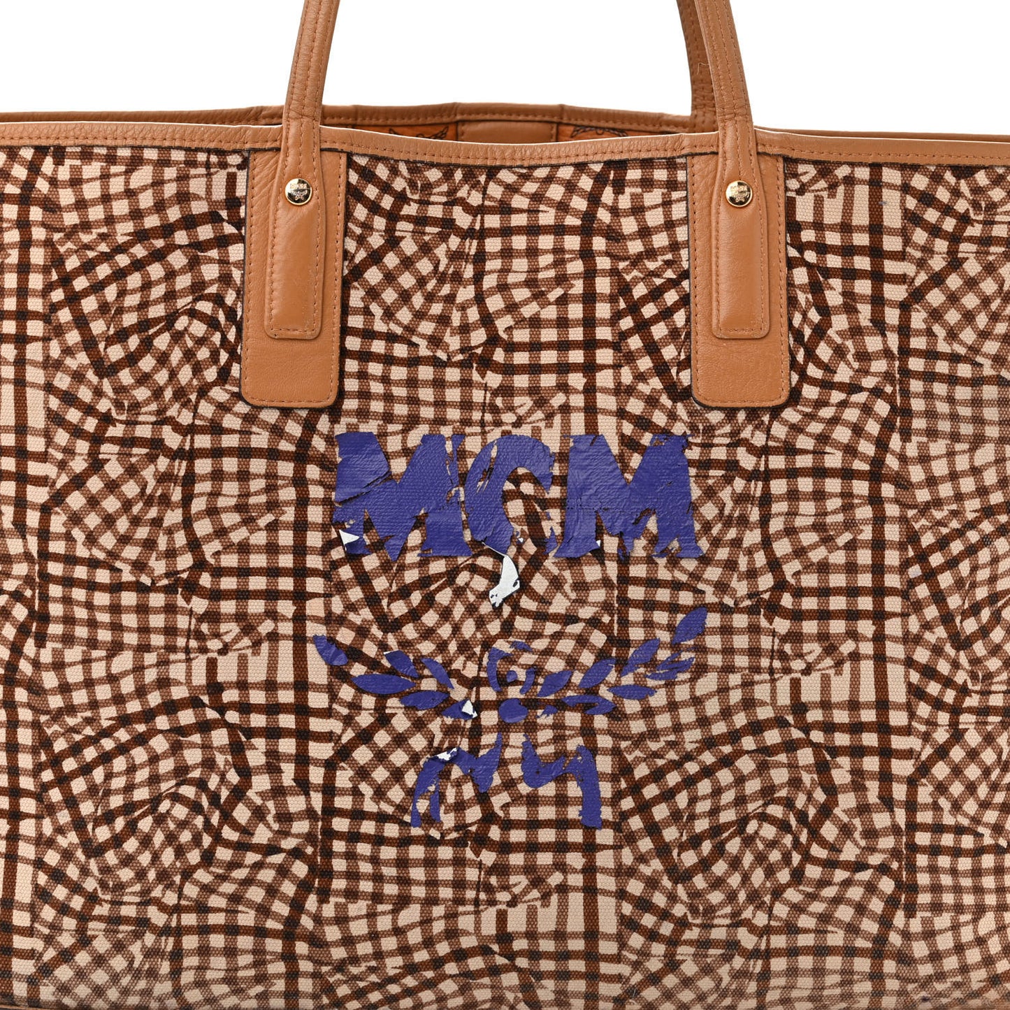 Visetos Large Liz Reversible Shopper Tote Cognac
