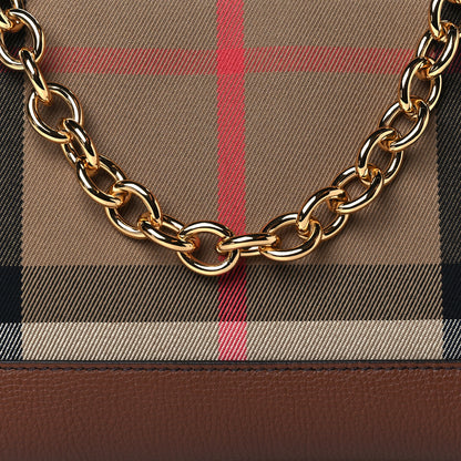 Burberry Derby House Check Abingdon Convertible Clutch Tan 8 of 10