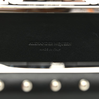 Alexander McQueen Nappa Studded Skull Knuckle Box Clutch Black 6 of 7