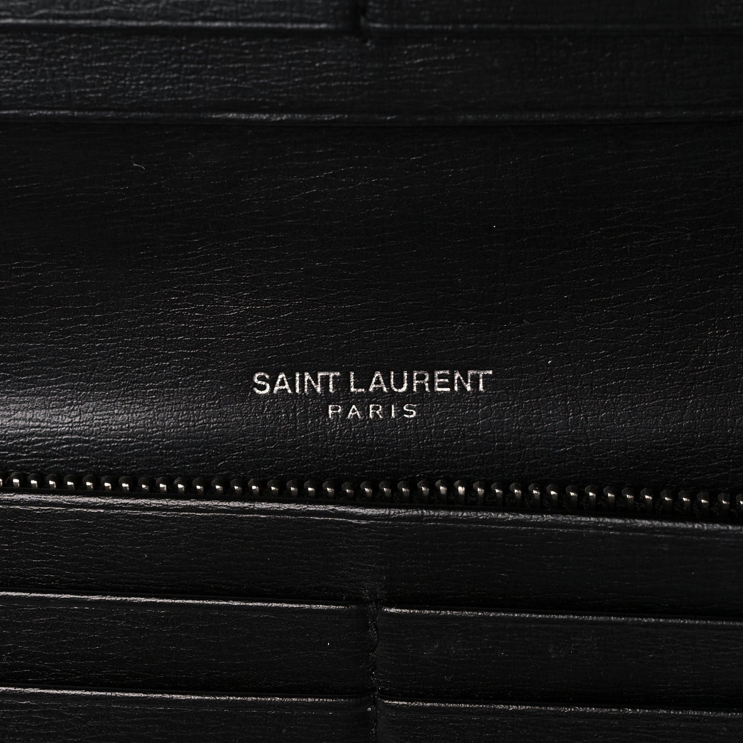Calfskin Monogram Flap Wallet Black
