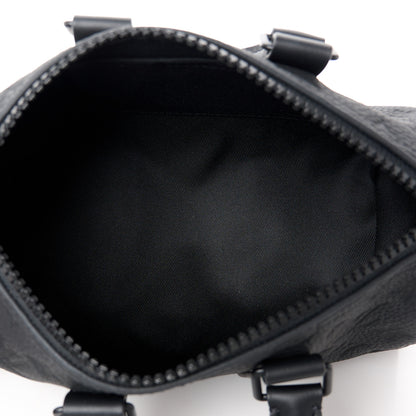 Louis Vuitton Monogram Taurillon Keepall Bandouliere 25 Black 5 of 10