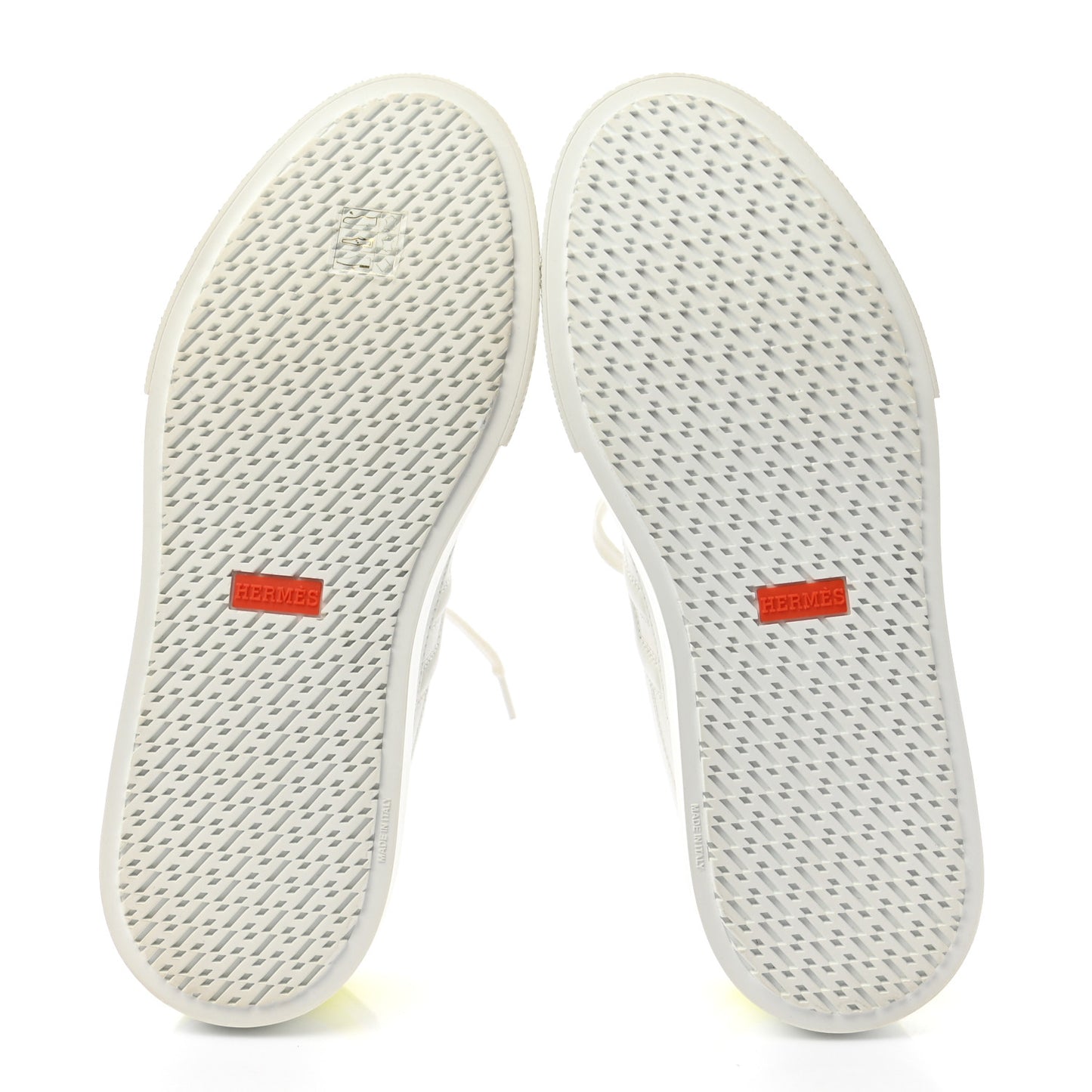 Calfskin Deep Sneakers 39 White Yellow