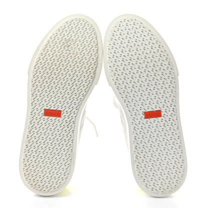 Hermes Calfskin Deep Sneakers 39 White Yellow 5 of 11