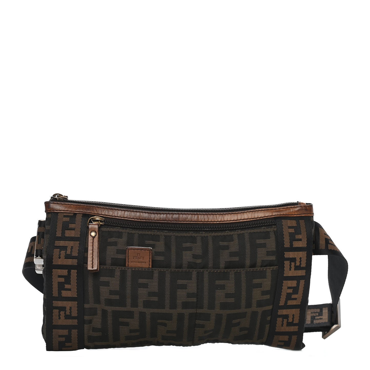 Zucca Vitello Patchwork Belt Bag Tobacco Sabbia