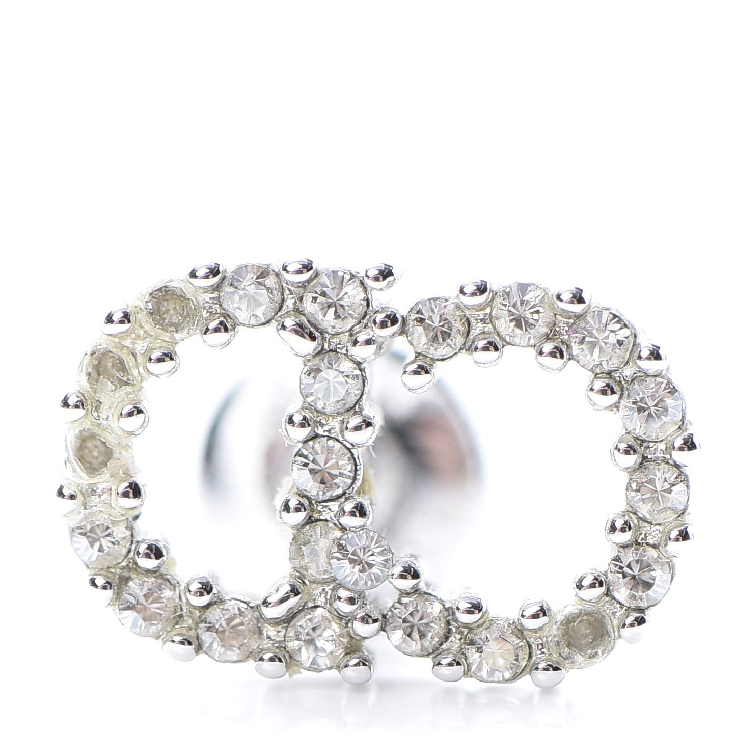 Crystal Clair D Lune Earrings Silver
