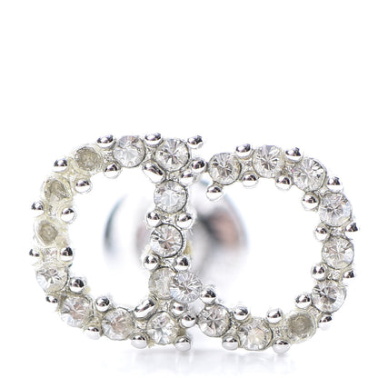 Christian Dior Crystal Clair D Lune Earrings Silver 4 of 5
