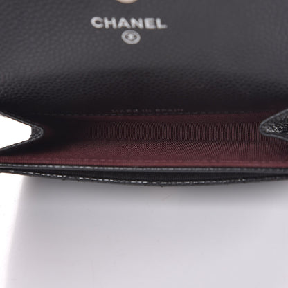 Chanel Caviar Quilted Flap Card Holder Black 5 of 10