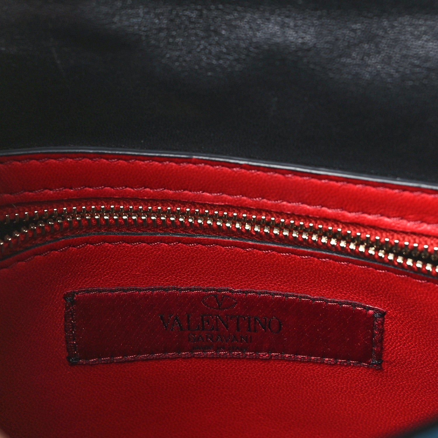 Valentino Garavani Metallic Wrinkled Lambskin Medium Rockstud Spike Shoulder Bag Peacock 6 of 11