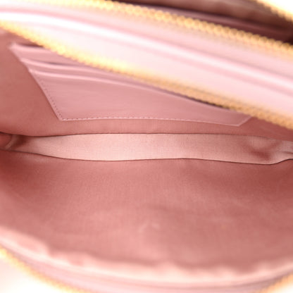 Miu Miu Nappa Matelasse Double Zip Chain Shoulder Bag Alabastro 5 of 12