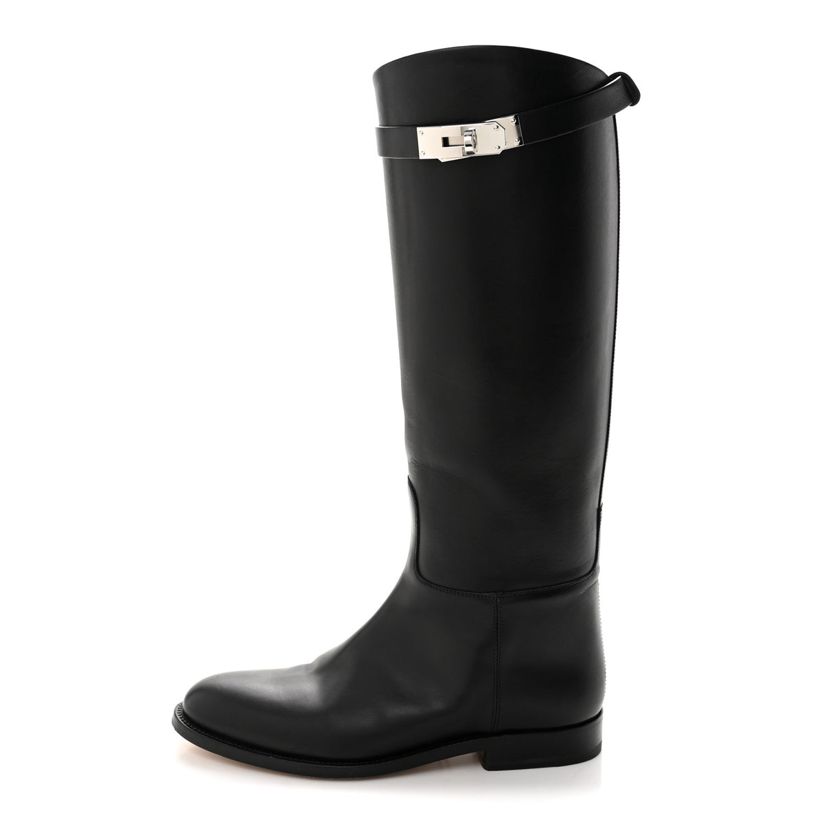 Hermes Box Kelly Jumping Boots 36 Black 1 of 11