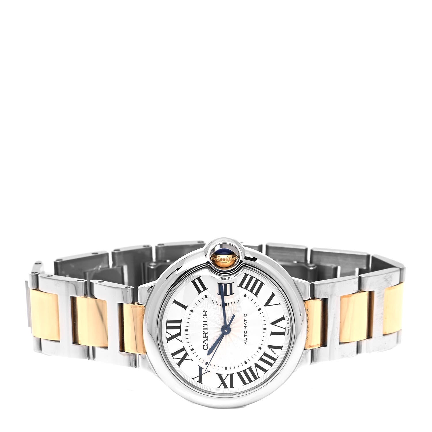 Cartier Stainless Steel 18K Yellow Gold 36mm Ballon Bleu De Cartier Automatic Watch 2 of 4