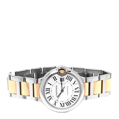 Cartier Stainless Steel 18K Yellow Gold 36mm Ballon Bleu De Cartier Automatic Watch 2 of 4