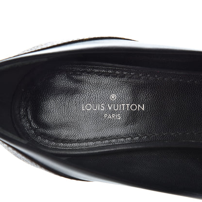 Louis Vuitton Calfskin Monogram Matchmake Pumps 37.5 Black 8 of 10