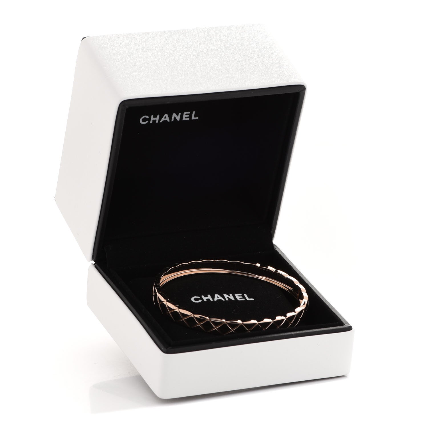 Chanel 18K Beige Gold Coco Crush Bangle Bracelet S 5 of 5